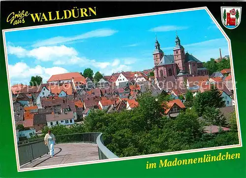 AK / Ansichtskarte Wallduern im Madonnenlaendchen Ortsansicht mit Kirche Kat. Wallduern