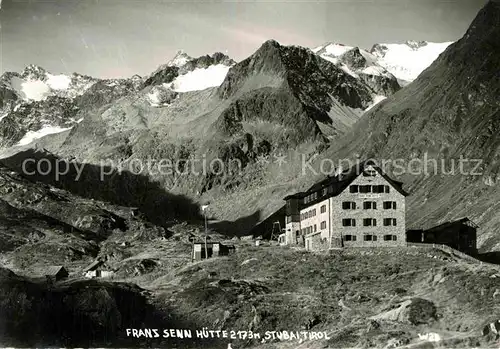 AK / Ansichtskarte Franz Senn Huette Berghaus Stubaier Alpen