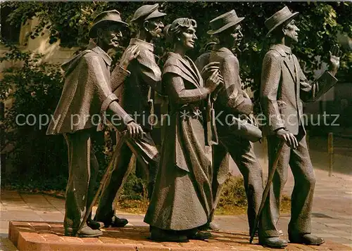 AK / Ansichtskarte Pforzheim Goldstadt an der Schwarzwaldpforte Denkmal Die Rassler Kat. Pforzheim