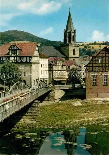 AK / Ansichtskarte Rotenburg Fulda Bruecke Kirche Kat. Rotenburg a.d. Fulda