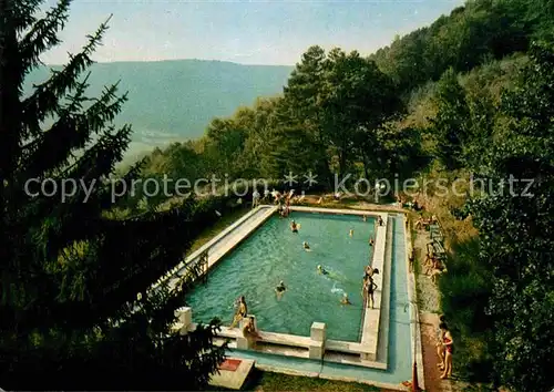 AK / Ansichtskarte Hettigenbeuern Hotel Pension Diedrich Swimming Pool Kat. Buchen (Odenwald)