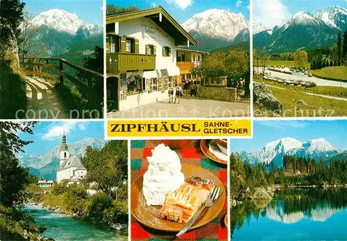 AK / Ansichtskarte Ramsau Berchtesgaden Berggasthof Zipfhaeusl Kat. Ramsau b.Berchtesgaden