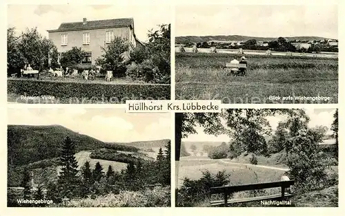 AK / Ansichtskarte Huellhorst Pension Vinke Wiehengebirge Nachtigalltal Kat. Huellhorst