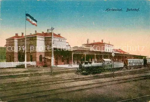 AK / Ansichtskarte Herbesthal Wallonie Bahnhof Eisenbahn Kat. 