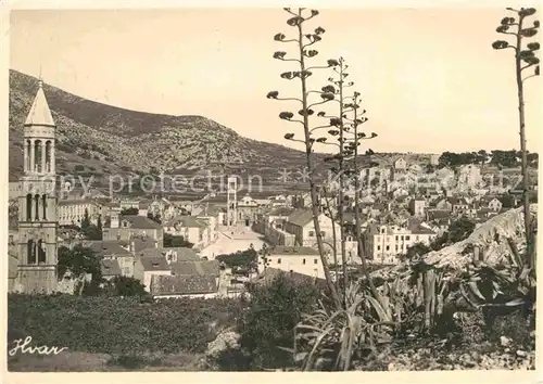 AK / Ansichtskarte Hvar Kirche Panorama Kat. Kroatien