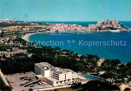 AK / Ansichtskarte Calvi Vue d ensemble de la station touristique Hotel Palm Beach au premier plan Kat. Calvi