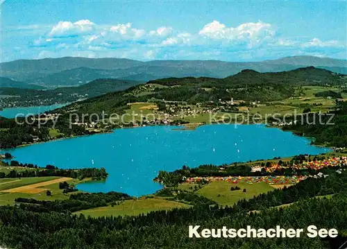 AK / Ansichtskarte Keutschach See Fliegeraufnahme Camping am See  Kat. Keutschach am See