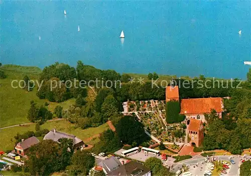 AK / Ansichtskarte Bad Zwischenahn St Johanneskirche und Gemeindezentrum Haus Feldhus Fliegeraufnahme Kat. Bad Zwischenahn