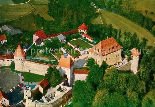 AK / Ansichtskarte Hohenberg Eger Burg Hohenberg Schullandheim Fliegeraufnahme Kat. Hohenberg a.d.Eger