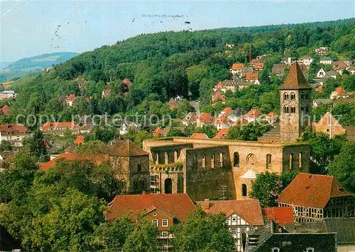 AK / Ansichtskarte Bad Hersfeld Blick vom Stadtkirchturm zur Stiftsruine Kat. Bad Hersfeld