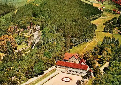 AK / Ansichtskarte Noerten Hardenberg Fliegeraufnahme Hotel Restaurant Burgschenke Kat. Noerten Hardenberg