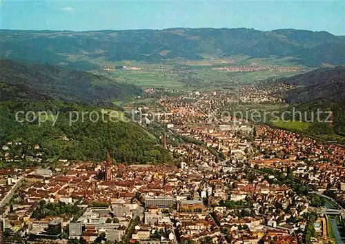 AK / Ansichtskarte Freiburg Breisgau Fliegeraufnahme Kat. Freiburg im Breisgau