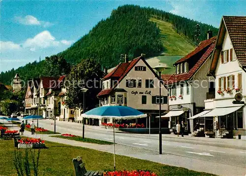 AK / Ansichtskarte Baiersbronn Schwarzwald Cafe am Eck Kat. Baiersbronn