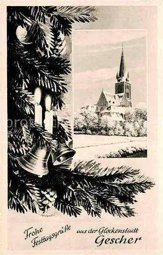 AK / Ansichtskarte Gescher Kirche Weihnachtskarte Kat. Gescher