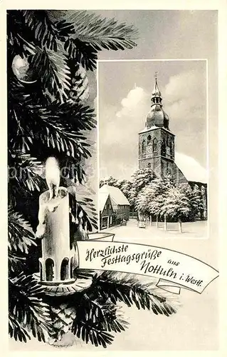 AK / Ansichtskarte Nottuln Kirche Weihnachtskarte Kat. Nottuln