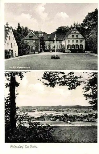 AK / Ansichtskarte Oldendorf Wiehengebirge Schloss Ostenwalde Panorama Kat. Melle