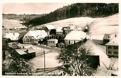 AK / Ansichtskarte Bubenbach Pnorama Winter Gasthaus Pension Adler Kat. Eisenbach (Hochschwarzwald)