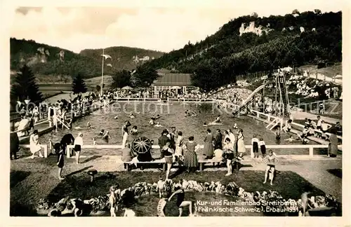 AK / Ansichtskarte Streitberg Oberfranken Schwimmbad Kat. Wiesenttal