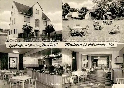 AK / Ansichtskarte Altenkirchen Westerwald Rimbach Gasthof Pension Zur Linde Kat. Altenkirchen (Westerwald)