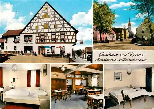 AK / Ansichtskarte Mitteleschenbach Gasthaus zur Krone Max Lederer Kat. Mitteleschenbach