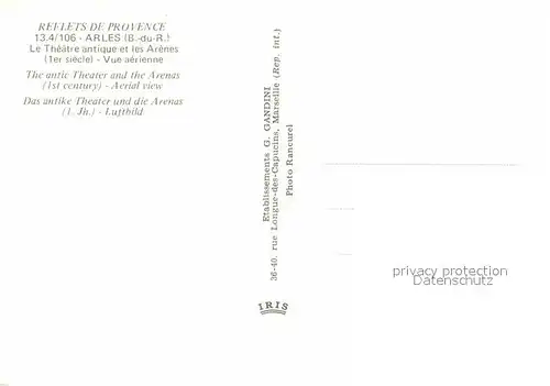 AK / Ansichtskarte Arles Bouches du Rhone Theatre antique et les Arles Vue aerienne Kat. Arles