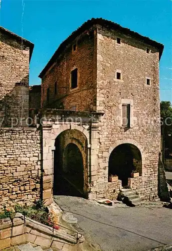 AK / Ansichtskarte Barjac Gard Vieux porche et ancienne demeure a proximite du chateau Kat. Barjac