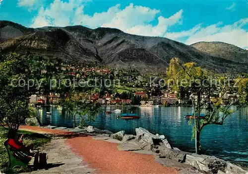 AK / Ansichtskarte Locarno Lago Maggiore Uferpromenade