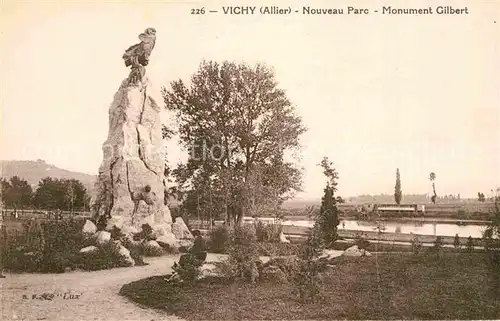 AK / Ansichtskarte Vichy Allier Nouveau Parc Monument Gilbert Kat. Vichy