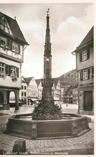 AK / Ansichtskarte Urach Bad Marktbrunnen Marktplatz Kat. Bad Urach