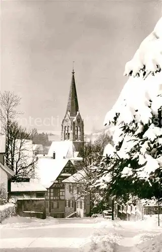 AK / Ansichtskarte Muensingen Kirche Winter Kat. Muensingen