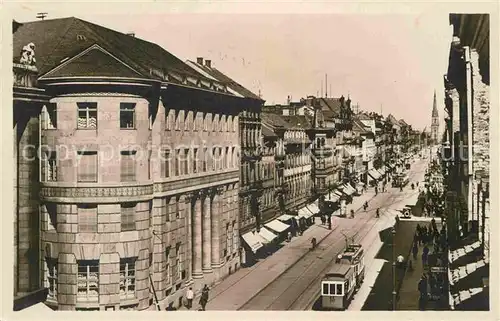 AK / Ansichtskarte Karlsruhe Baden Kaiserstrasse Strassenbahn