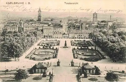 AK / Ansichtskarte Karlsruhe Baden Panorama