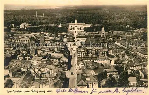AK / Ansichtskarte Karlsruhe Baden Luftaufnahme