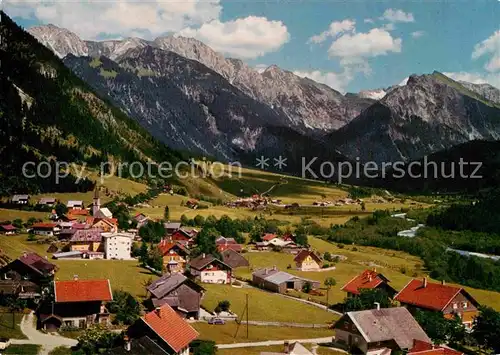 AK / Ansichtskarte Hinterstein Bad Hindelang Fliegeraufnahme Rauhhorn Kurgelhorn Alpenkopf Ostrachtal