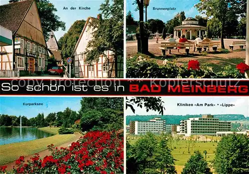 AK / Ansichtskarte Bad Meinberg Brunnenplatz Kliniken am Park und Lippe Kat. Horn Bad Meinberg