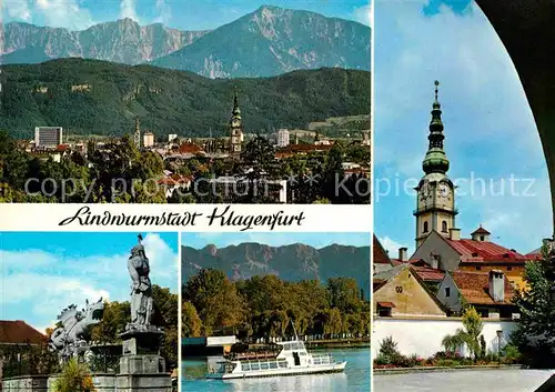 AK / Ansichtskarte Klagenfurt Woerthersee Lindwurmstadt Woerther See