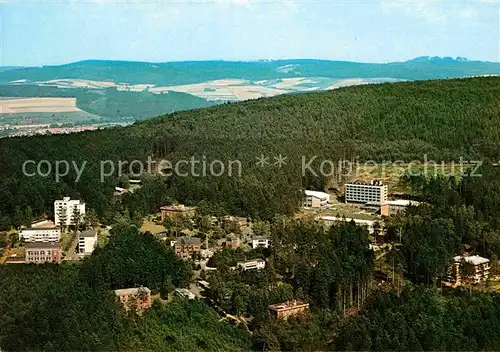 AK / Ansichtskarte Wahlsburg Weser Fliegeraufnahme Klinik Rehabilitaionszentrum Kat. Wahlsburg