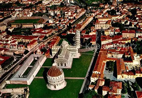 AK / Ansichtskarte Pisa Fliegeraufnahme mit Schiefem Turm Kat. Pisa