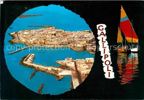 AK / Ansichtskarte Gallipoli Panorama dall aereo