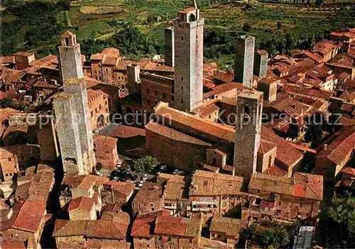 AK / Ansichtskarte San Gimignano Citta Fliegeraufnahme