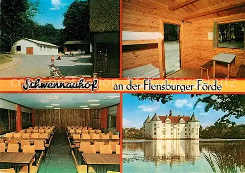 AK / Ansichtskarte Gluecksburg Ostseebad Jugenderholungsstaette Schwennauhof Speisesaal Schloss Kat. Gluecksburg (Ostsee)