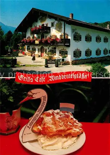 AK / Ansichtskarte Ruhpolding Grills Cafe Windbeutelgraefin im Muehlbauernhof Kat. Ruhpolding