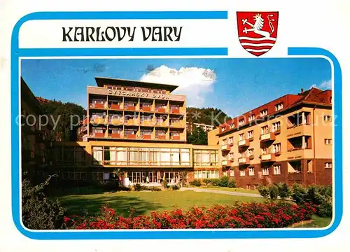 AK / Ansichtskarte Karlovy Vary Lazenske sanatorium Svycarsky Dvur Kat. Karlovy Vary Karlsbad