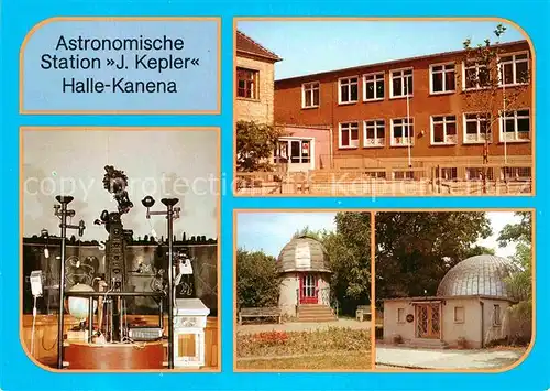 AK / Ansichtskarte Halle Saale Astronomische Station J Kepler Polytechn Oberschule Planetarium Inneres Sternwarte  Kat. Halle