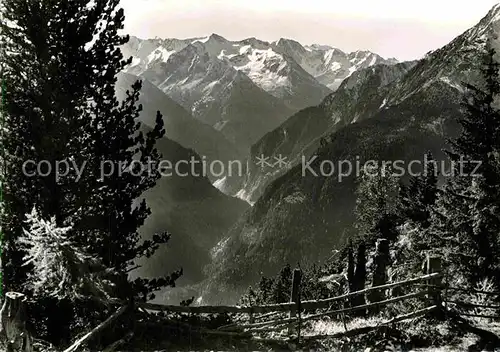 AK / Ansichtskarte Mayrhofen Zillertal Penkenbahn Blick gegen Ingent Alpenpanorama Kat. Mayrhofen