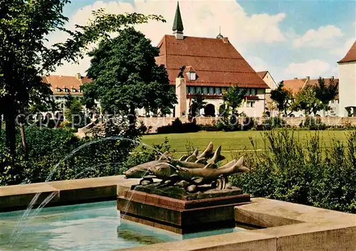 AK / Ansichtskarte Freudenstadt Brunnen am Marktplatz Kurort im Schwarzwald Kat. Freudenstadt