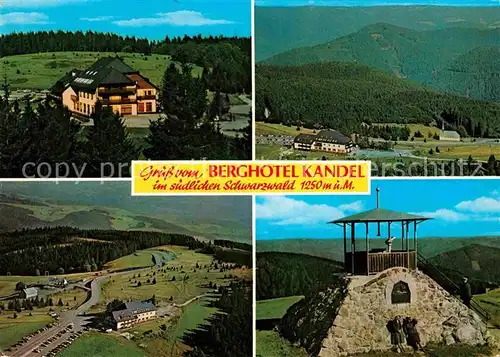 AK / Ansichtskarte Kandel Breisgau Berghotel Aussichtspunkt Panorama Schwarzwald