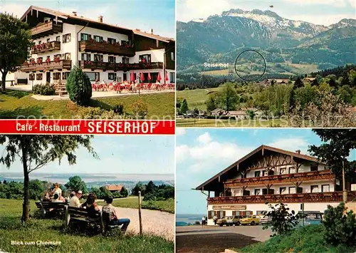 AK / Ansichtskarte Prien Chiemsee Cafe Restaurant Seiserhof Alpen Kat. Prien a.Chiemsee