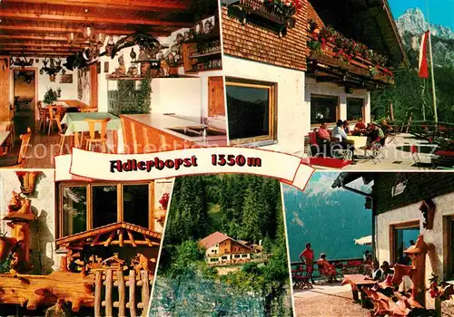 AK / Ansichtskarte Haller Tirol Gasthof Adlerhorst Terrasse Kat. Haller am Haldensee Tannheimer Tal