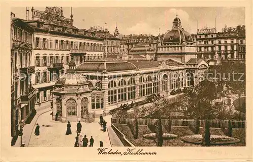 AK / Ansichtskarte Wiesbaden Kochbrunnen Kat. Wiesbaden